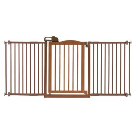 One Touch Gate II Wide in Brown