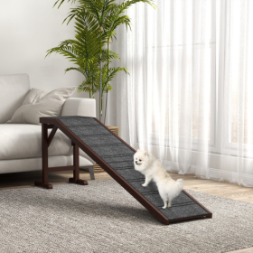 PawHut Dog Ramp With Non-Slip Carpet And Top Platform