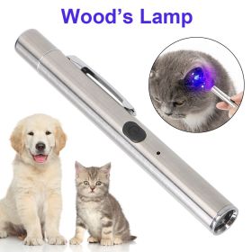 365 UV Veterinary Wood Lamp Pet Fungus Detection Waterproof Flashlight Skin Ultraviolet Light