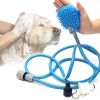 Portable Dog Shower Easy Install Pet Supplies Water Spray Bath Brush Use Plastic Family Pet Cleaning Grooming Accessories