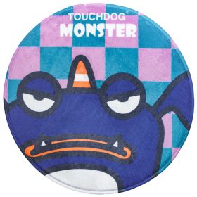 Touchdog Cartoon Crabby Tooth Monster Rounded Mat