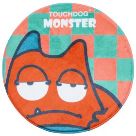 Touchdog Cartoon Sleepy Monster Rounded Mat