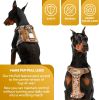 Tactical Dog Harness with Handle Medium for Pets; Desert Color Camo Dog Harness for Training and Working; Military Dog Tactical Vest; Adjustable