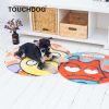 Touchdog Cartoon Shoe-faced Monster Rounded Mat