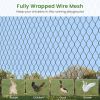 Large metal walk-in Pen, galvanized wire poultry chicken coop, Pen with waterproof and UV protection cover for out