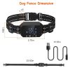 Wireless GPS Dog Fence, Rechargeable Waterproof Electric Dog Collar 98-3280FT Adjustable Radius Pet Containment System Outdoor for Large Medium Dogs