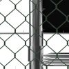 Large metal walk-in Pen, galvanized wire poultry chicken coop, Pen with waterproof and UV protection cover for out