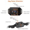 Wireless GPS Dog Fence, Rechargeable Waterproof Electric Dog Collar 98-3280FT Adjustable Radius Pet Containment System Outdoor for Large Medium Dogs