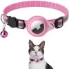 Reflective, Adjustable Nylon Collar with Waterproof Holder Case For AirTags  fits Small dogs or cats (AirTags sold separately)