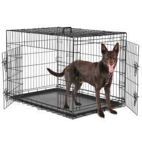 Wire Dog Cage With Two Doors (Option: 36double door)