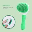 Dog Hair Remover Comb Cat Dog Hair Grooming And Care Brush For Long (Color: Green)