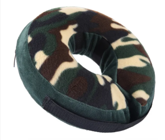 Soft Dog Cone Collar for After Surgery -(S, M, L) Multiple colors-  Inflatable Elizabethan Collar for Dogs Recovery (Colors: CQLQ06 Camo Velcro, size: S)