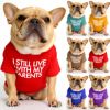 Dog clothing round collar T-shirt