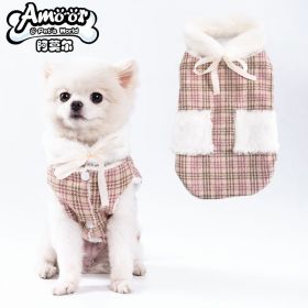 Winter Pet Clothes For Dogs;  Winter Dog Jacket Pet Apparel (Color: Pink, size: S)