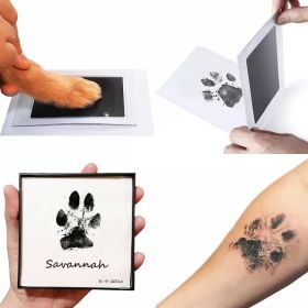 Dog Paw Print Pad Kit; Clean Touch Ink Pad For Pets; 3.7*2.2in (Color: Blue, size: pack of 2)