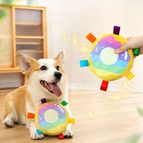 Plush Flying Disc, Toy,  Bite-resistant,  Dog Training,  Outdoor Play (Style: T)