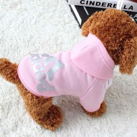 Two Legged Cotton Warm ADIDOG Hoodie (Color: Pink, size: 9XL)