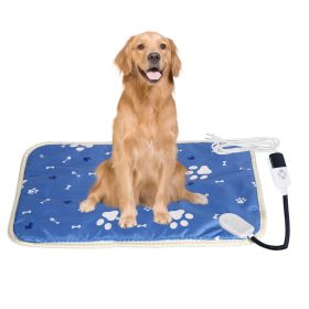 Pet Electric Heating Mat Waterproof Warming Blanket with 9 Heating Levels 4 Timer Setting (Type: 9 Heating Levels, size: L(45X70CM))