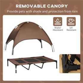 Pet Bed Elevated Cot with Canopy (Color: as picture)