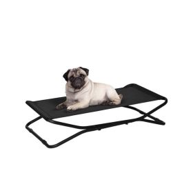 Indoor Outdoor Pet Bed for Medium Small Dogs Cats (Color: Black, size: Pet supplies)