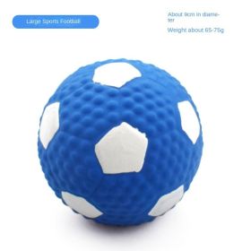 Squeaky Dog Toys; Natural Latex Rubber Dog Balls;  Soft ;  Bouncy & Durable for Small Medium Dogs Puppy Interactive Chew Sound Fetch Play (Colors: Large latex football)