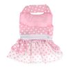 Polka Dot and Lace Dog Dress Set with Leash