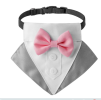 wedding suit dog collar pet saliva towel dog wedding triangle scarf