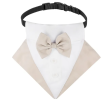 wedding suit dog collar pet saliva towel dog wedding triangle scarf